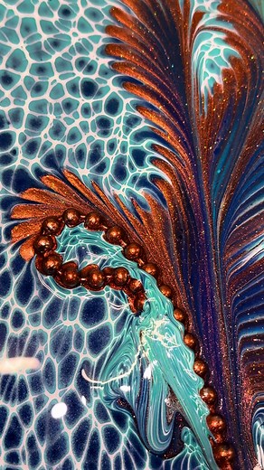 Learn the Copper Coral Chain Pull Technique for Stunning Acrylic Swipes!