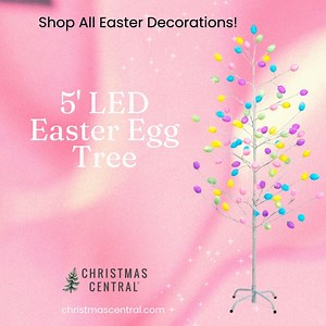 Make your Easter eggstra bright with our 5' LED Easter Egg Tree! 讀✨ Glowing in soft pastel hues, it's the perfect way to light up your spring celebrations. Who needs a basket when you have a whole tree of glowing eggs?  #EggcellentDecor #LitForEaster #SpringGlowUp #HoppyEaster #EasterVibes #HomeDecor #ShineBright #SpringIsComing #HelloSpring | ChristmasCentral.com | Facebook
