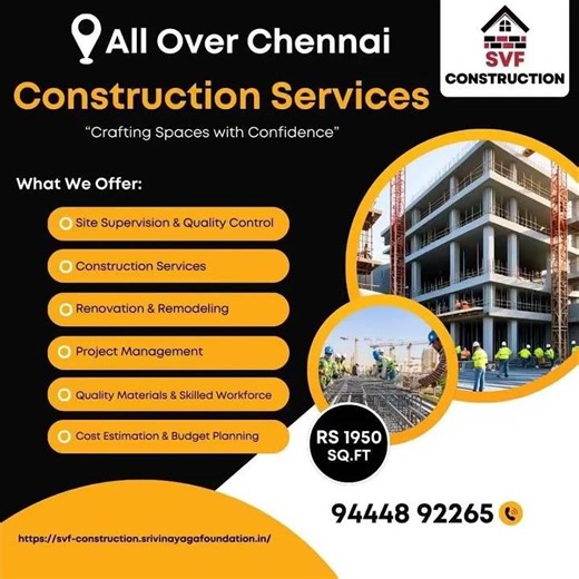 🏗️ SVF CONSTRUCTION 📍 All Over Chennai