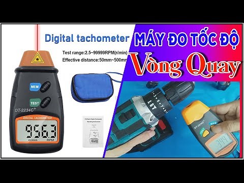 Instructions for Using the DT-2234C Tachometer (RPM)