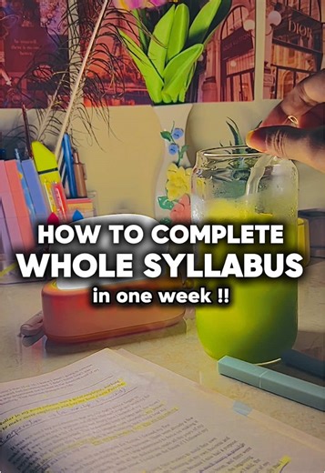 Complete Your Syllabus in One Week: A Step-by-Step Guide