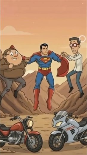 superman fight #cartoonshorts #animation