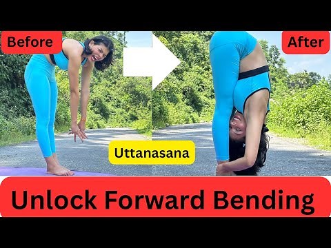 Easy yoga pose for Beginners ✅.Forward Bend Yoga for Flexibility & Back pain Relief 😮‍💨 |.#kavya