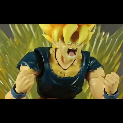 Goku turns SUPER SAIYAN #goku #anime #dragonball #stopmotion #dbz #fyp