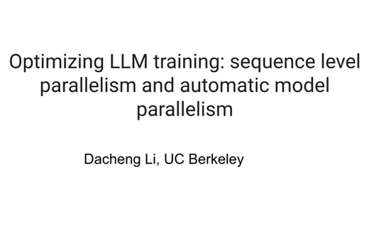 Seminar 12:Sequence level partition for long-context LLMs training & parallelism