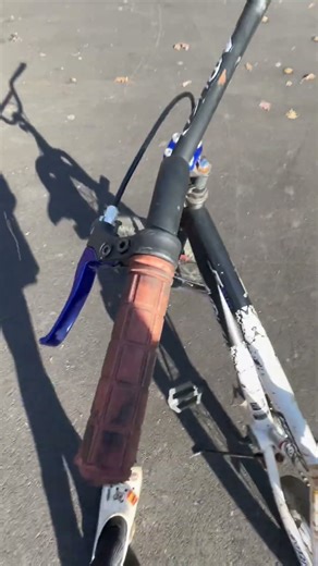 Day 1 of modifying a bike I found under my house ￼