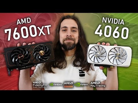 RX 7600 vs RX 7600 XT vs RTX 4060 - Productivity & Gaming Benchmarks