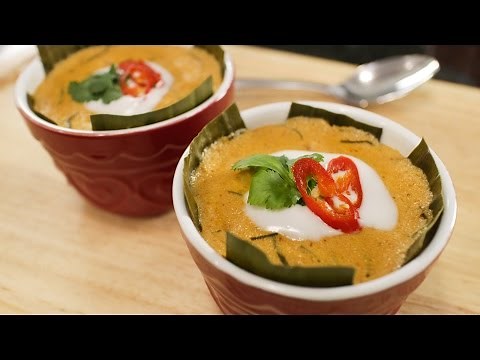 Steamed Fish Cury Recipe (Haw Mok) ห่อหมก | Thai Recipes