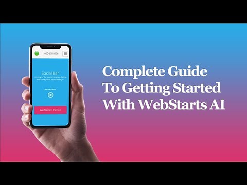 Complete Guide To Getting Started With WebStarts AI