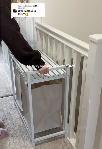 Stylish White Laundry Basket for Your Home
