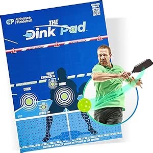 The Official Dink Pad by Enhance Pickleball - Pickleball Rebounder Training Aid - Practice Your Dinks and Improve Your Pickleball Game - Transform Any Wall into a Pickleball Court and Net