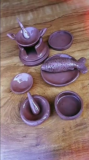 how to make miniature mini kitchen set with clay#clayart #viralvideo