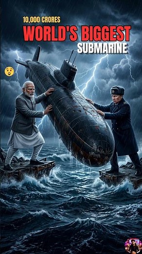 ప్రపంచంలోనే అతి పెద్ద సబ్‌మెరైన్ 😱 #shorts #worldwar3 #telugushorts #facts #submarine