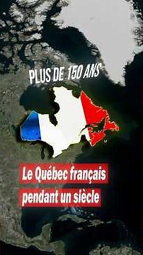 French Quebec for a century! #canada #quebec #france #history #facts #news #fyp #reels