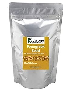 Fenugreek Seeds Whole (1 pound), Trigonella foenum graecum, Balance cholesterol, Hair and skin heath, Adding great flavor for cooking