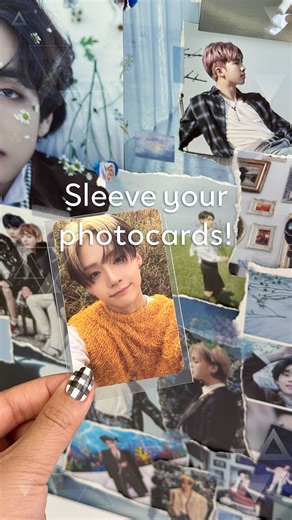 ULTBIAS on Instagram: "⭐️ This is a reminder to sleeve your photocards! Whether its from the album, a POB or even a duplicate pull I highly encourage collectors so sleeve their cards! ✨ Sleeving makes all the difference in keeping them pristine Here’s why sleeving once helps: 💎 it can minimise exposure to scratches and nautral oils from your hands from handling the card overtime 💎 minimise damages from exposure to dust or moisture ‼️ There is also the option to double sleeve (sleeve twice) - f