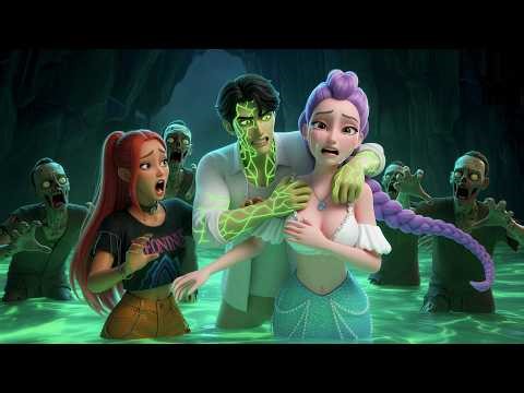 ZOMBIE INVASION! ☣️😱 Rescuing Mermaid RUMI from the Research Station Trap! | KPOP DEMON HUNTERS