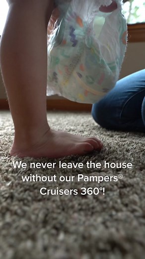 We NEVER leave the house without our Pampers Cruisers 360 - they help make diaper changes quick and painless with their easy tear sides and perfect fit. And they’re up to 100% leakproof!