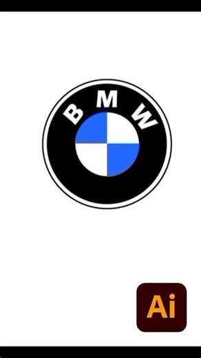 BMW Logo Design 🔥 | Clean & Modern Car Branding #Shorts