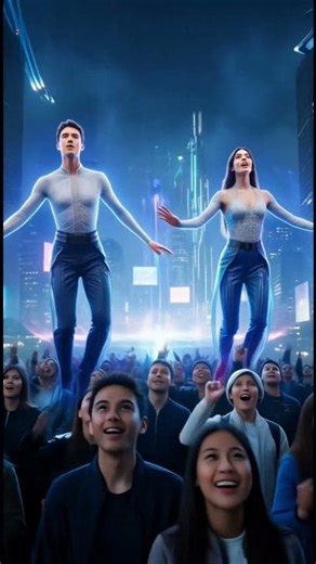 Neo-Tokyo 2050: Humans, AI, and Flying Cities