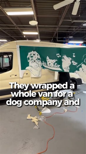 They Wrapped a Van for a Dog Company and It Goes Hard — Sprinter Commercial Wrap 🖤