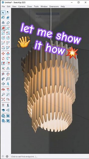 SketchUp 3D Lighting Tutorial Model Like a Pro! #sketchup #shorts