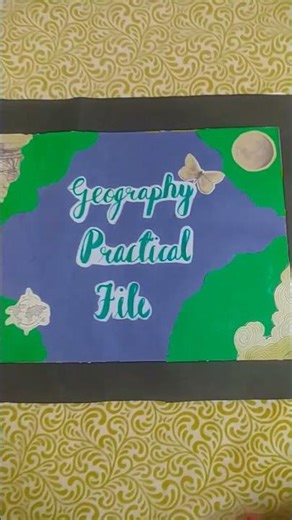 Geography File Cover decoration 🌍 #new #geograpy #filedecorationideas #like #subscribe #share