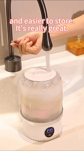 Tired of handwashing undies & socks? 🧦👚 Mini Washing Machine is IN. 💫 This tiny powerhouse removes dirt in minutes — no cords, no stress, no mess. Great for home, travel, gym, outdoors… literally everywhere! 😍 Try it once and you’ll never go back to handwashing. 👇 Tap “Buy Now” and upgrade your routine! | Lindoublin