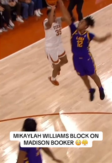 Mikaylah Williams' Incredible Block on Madison Booker