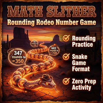 Math Slither Rounding Roundup | Place Value Game | Digital Math Activity