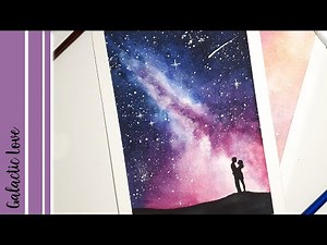 GALACTIC LOVE ❤ [Watercolor Galaxy Painting]