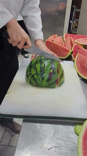 Watermelon Carving Art Crafting a Stunning Masterpiece#Fruit Cutting design Skills#Knife Skills#