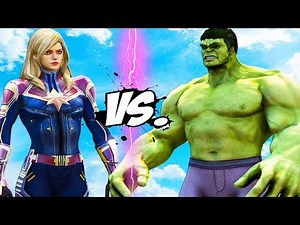 CAPTAIN MARVEL VS HULK - EPIC BATTLE