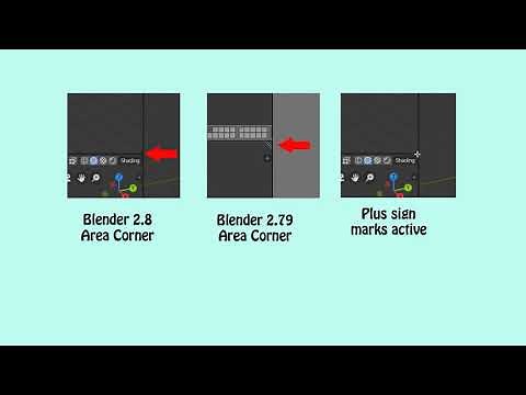Blender 2.8 area split and join