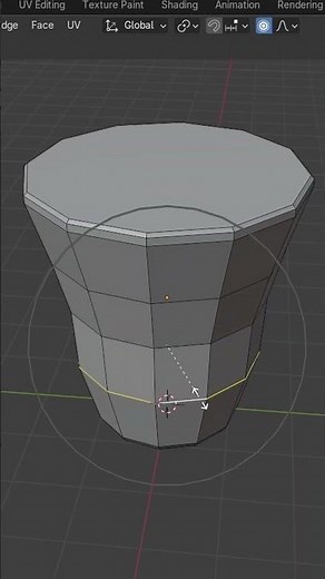 How to make Modern Simple Cup in Blender 3D #Shorts #3d #blendercourse #blender