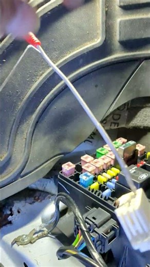 under a dash for a pin drag test...