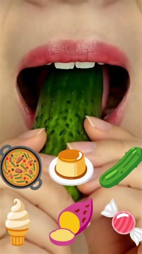 ASMR FOOD EMOJI 🥘🍮🥒🍦🍠🍬 SUBSCRIBE 🔥