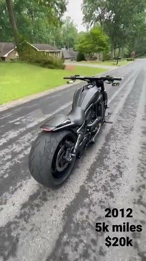 2012 Harley-Davidson VRod Night Rod with 5k miles for $20k.