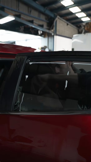 Not your average tint job — this is art in motion. 🖤 Watch the masters at work as they transform your ride with precision tinting that does more than just look good. Window tint upgrades every drive by significantly reducing glare, blocking harmful UV rays, lowering interior temperatures, and providing essential privacy and security. Drive sharper. Stay protected. 📍 Available at your local Tint a Car store. | Tint a Car