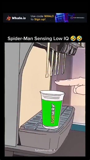 TrendsOnly | The post features a 15-second animated clip parodying Spider-Man's "spider-sense" activating not for danger, but for detecting "low IQ"... | Instagram