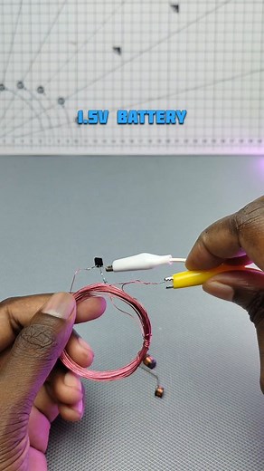EDISON SCIENCE CORNER on Instagram: "Wireless LED circuit Simple mutual induction experiment using copper wire #led #ledlights #coil #induction #transister #resistor #electronics #circuits #diy #engneering"