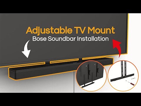 Mount your Bose Soundbar Easily And Invisibly With The Soundbass Universal TV Mount