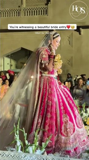 The most beautiful bride entry ❤️