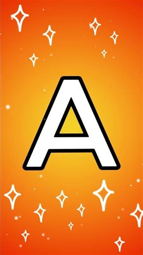"Let's learn the letter A!"