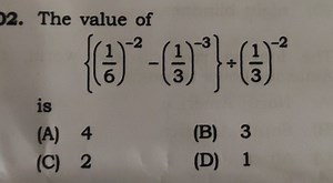 Calculate the value of the expression: \frac{(\frac{1}{6})^{-... | Filo
