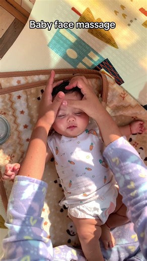 Relaxing Baby Face Massage Techniques with SEWA ORGANICS