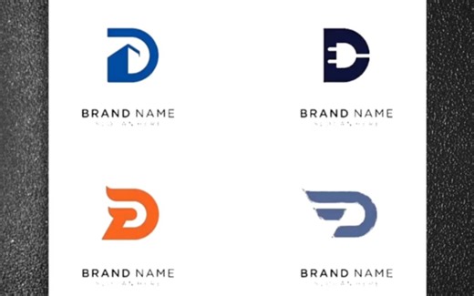 一个字母D也可以设计出好看的logo，你喜欢哪个字母logo呢？