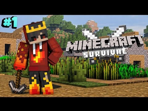 MINECRAFT SURVIVAL SERIES DAY 1 [MAKING A DIAMOND ARMOUR]😁