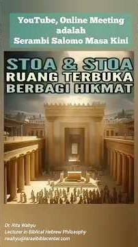 SOLOMON'S PORTRAIT OF THE DIGITAL ERA: and STOA - Open Space for Sharing Wisdom