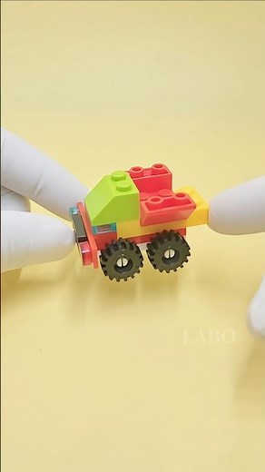 Colorful LEGO Dump Truck Build 🚛 | Mini LABO MOC #shorts